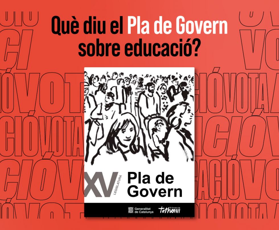 Què diu sobre educació el Pla de Govern de la Generalitat?